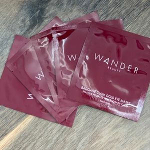 Wander Beauty Baggage Claim Gold Eye Masks